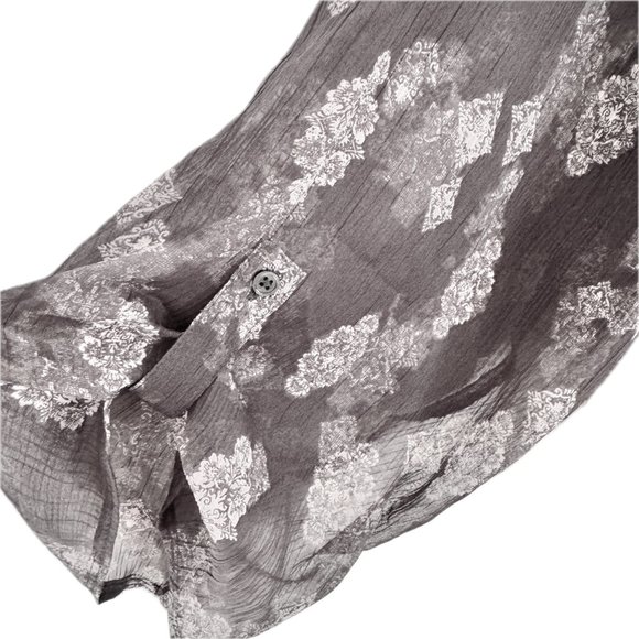 Maurices Dark Gray Damask Tunic - Plus Size 4 - Picture 4 of 8